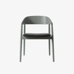 Andersen Furniture AC2 Stol Grå Bøg Sort Læder