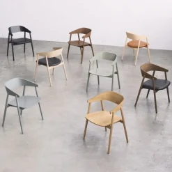 Andersen Furniture AC2 Stol Grå Bøg Sort Læder