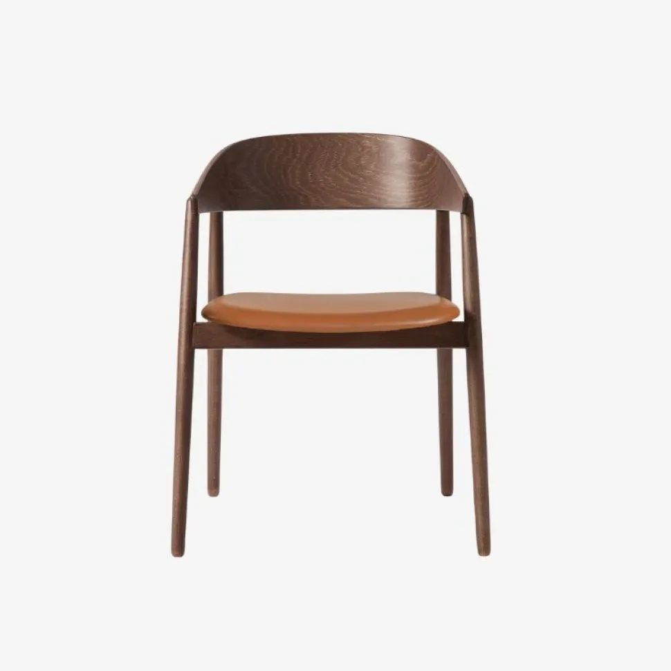 Andersen Furniture AC2 Stol Røget Mat Lakeret Bøg Cognac Læder