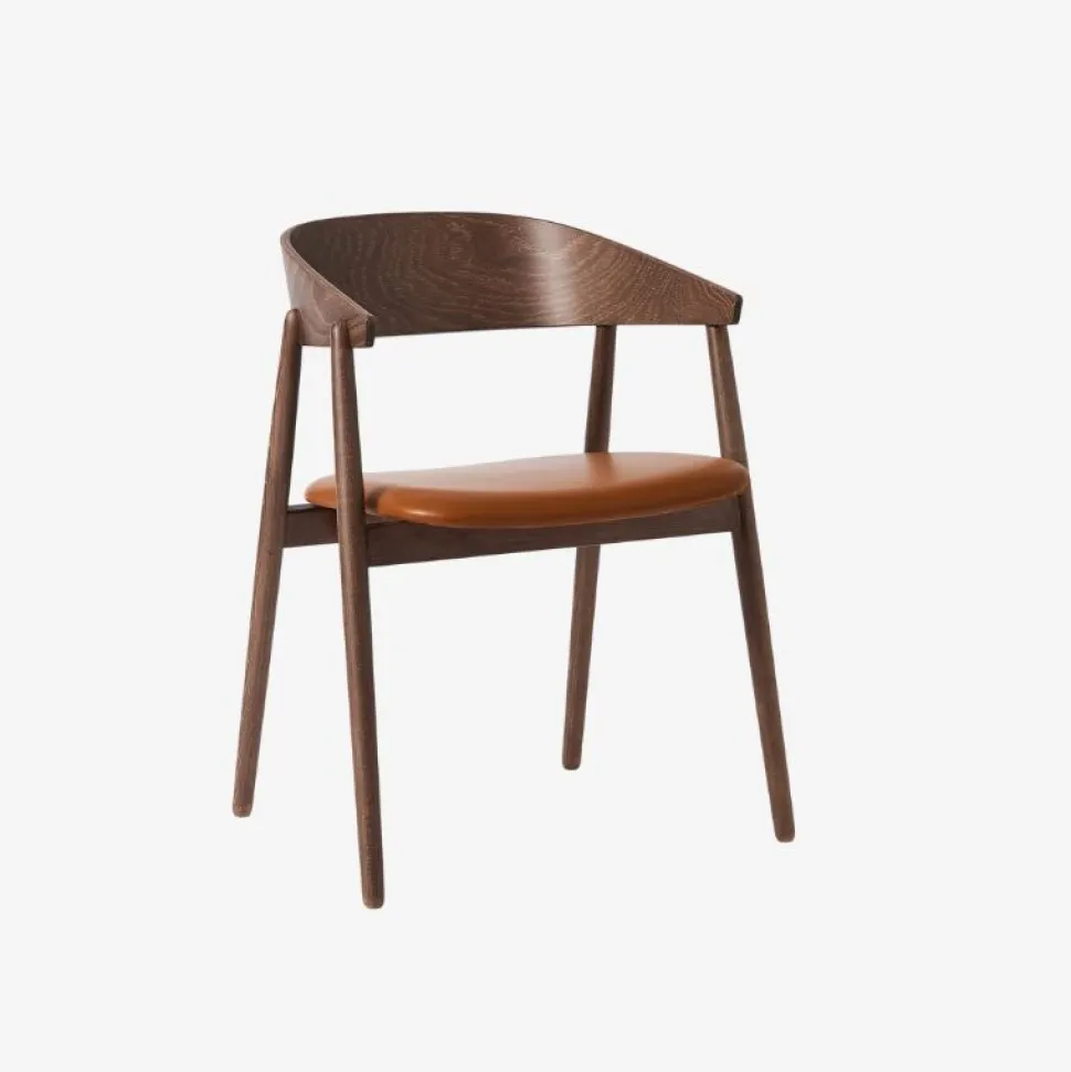 Andersen Furniture AC2 Stol Røget Mat Lakeret Bøg Cognac Læder