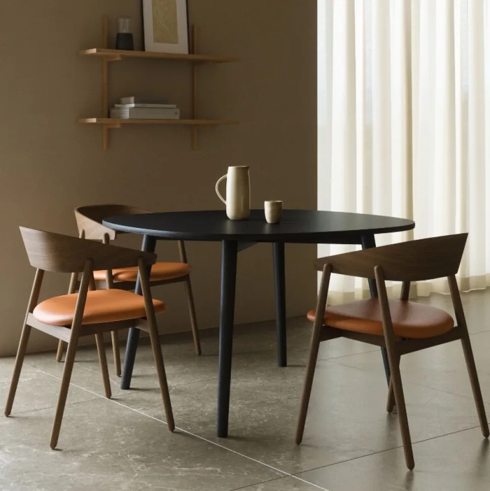 Andersen Furniture AC2 Stol Røget Mat Lakeret Bøg Cognac Læder