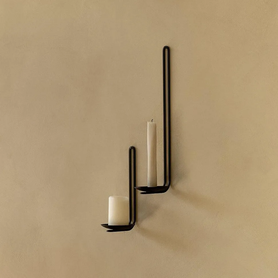 Audo Copenhagen Clip Wall Tealight Candle Holder Black