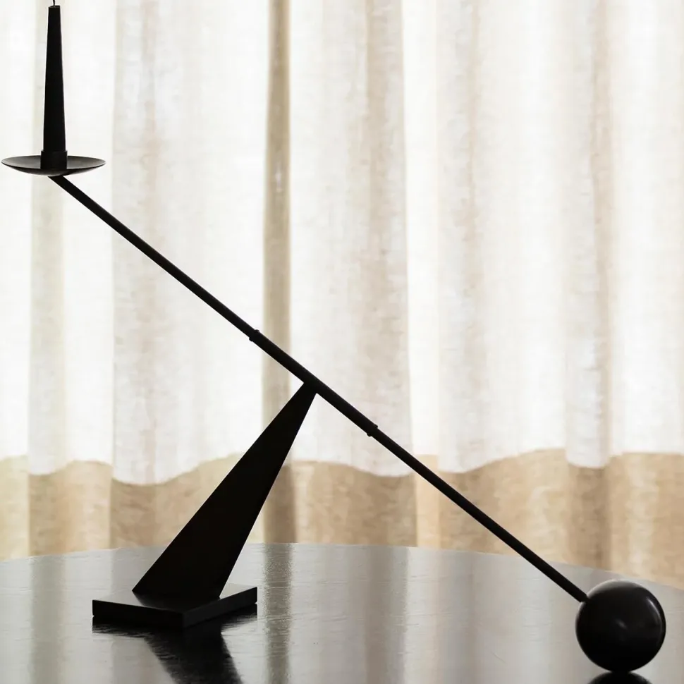 Audo Copenhagen Interconnect Candle Holder Large Black