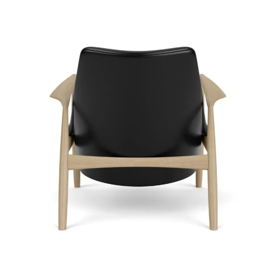 Audo Copenhagen The Seal Lounge Chair Eg / Sort Dakar Læder