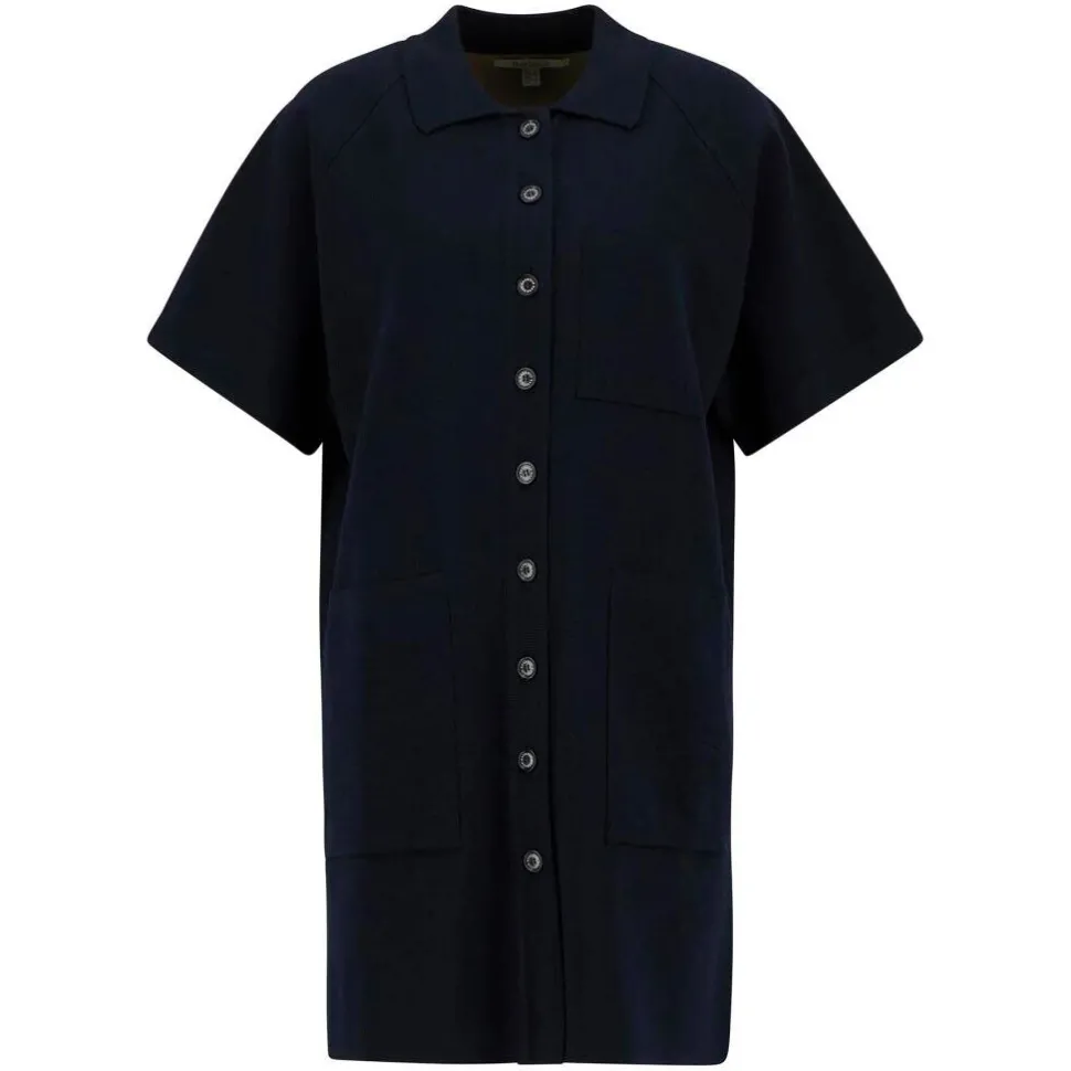 Barbour Grace Knitted Midi Dress Navy