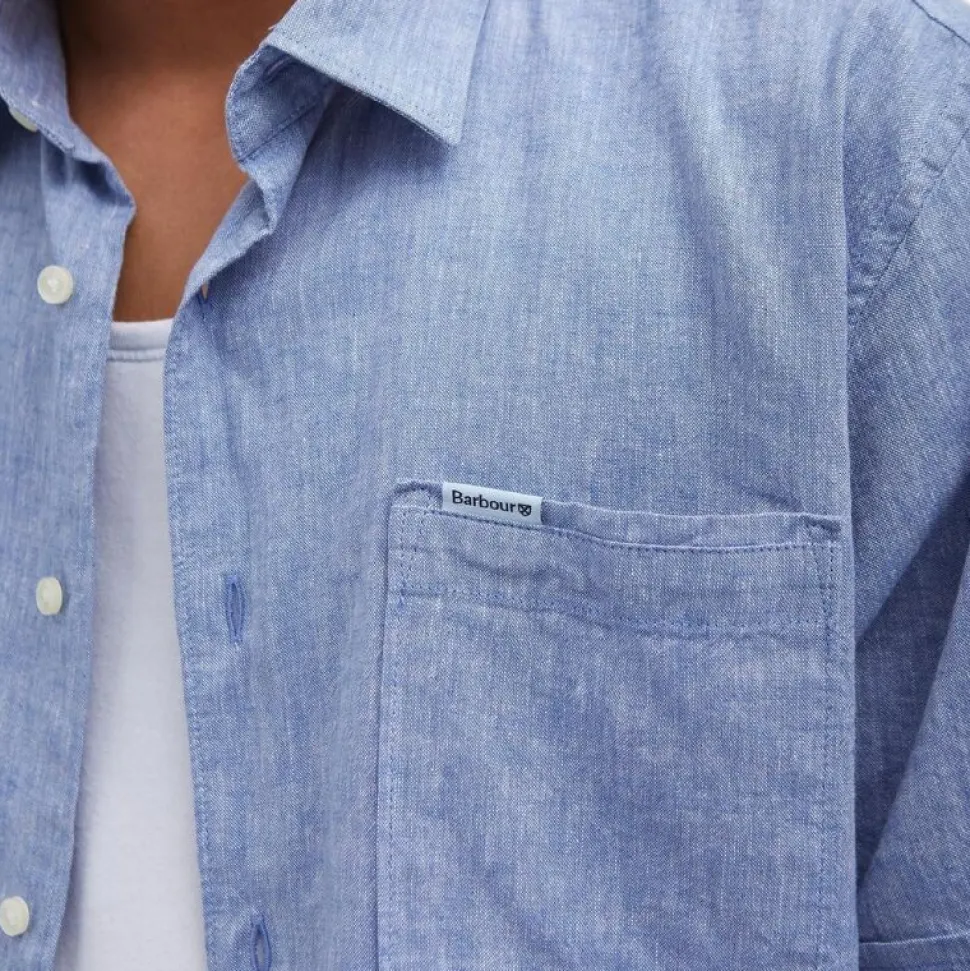 Barbour Nelson Regular SS Shirt Blue