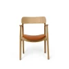 Bent Hansen Asger Spisebordsstol Eg/Lys Olie Cognac Zenso 2 Læder