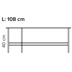 Bent Hansen Metro Sofabord L108 Grigio Antrim Laminat