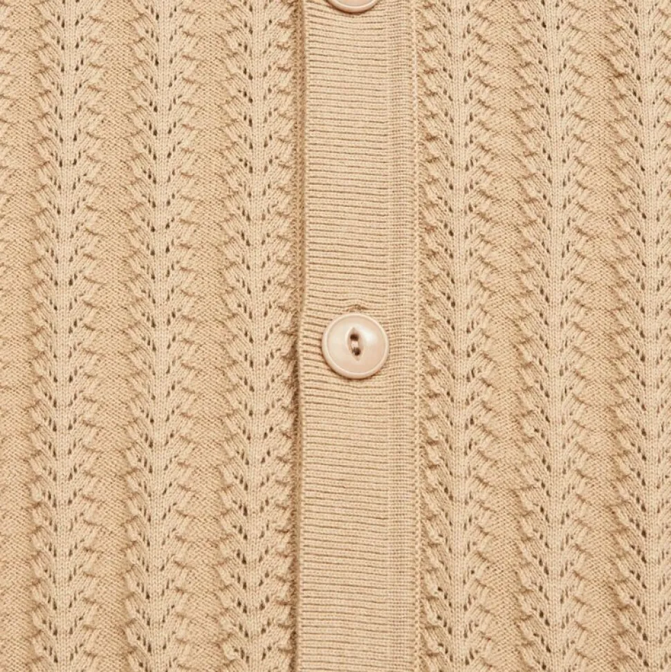 Blue De Génes Compra Open Polo Knit Khaki