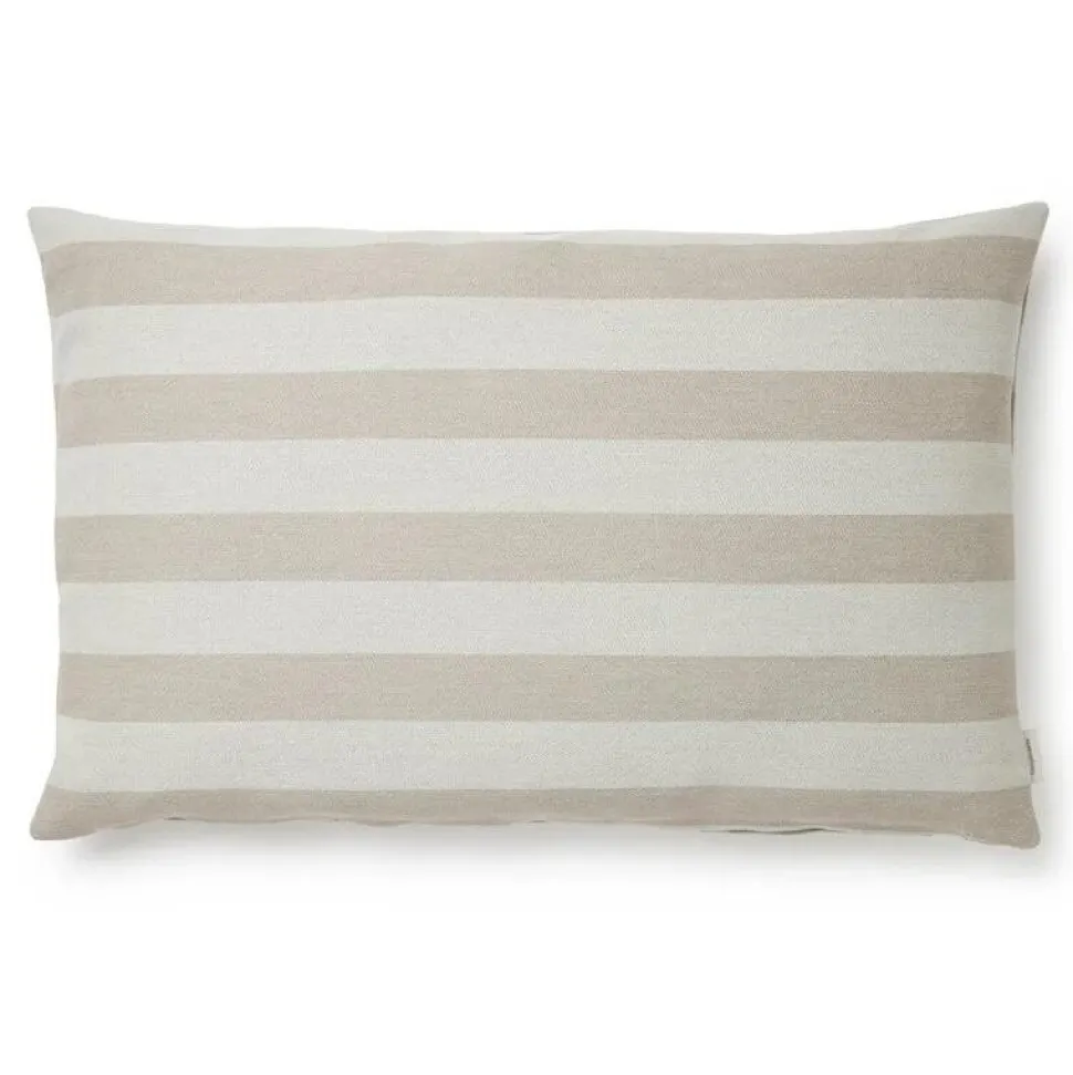 Compliments Outdoor Stripe Cushion Beige 40x60 cm