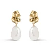 Enamel Copenhagen Earrings Paris Gold-Plated
