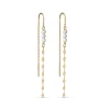 Enamel Copenhagen Earrings Yin Yang Chain Gold-Plated