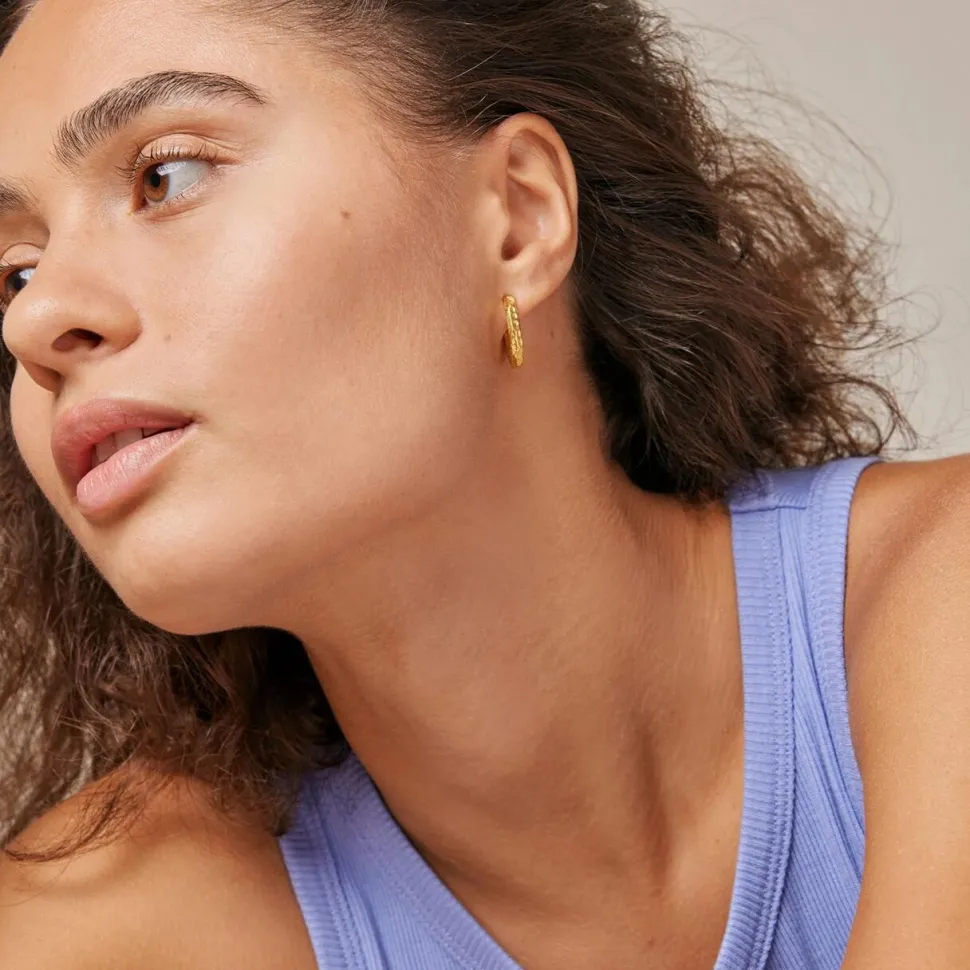 Enamel Copenhagen Hoops Hali Large Gold-Plated