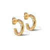 Enamel Copenhagen Hoops Hali Small Gold-Plated