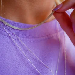 Enamel Copenhagen Necklace Caroline Silver
