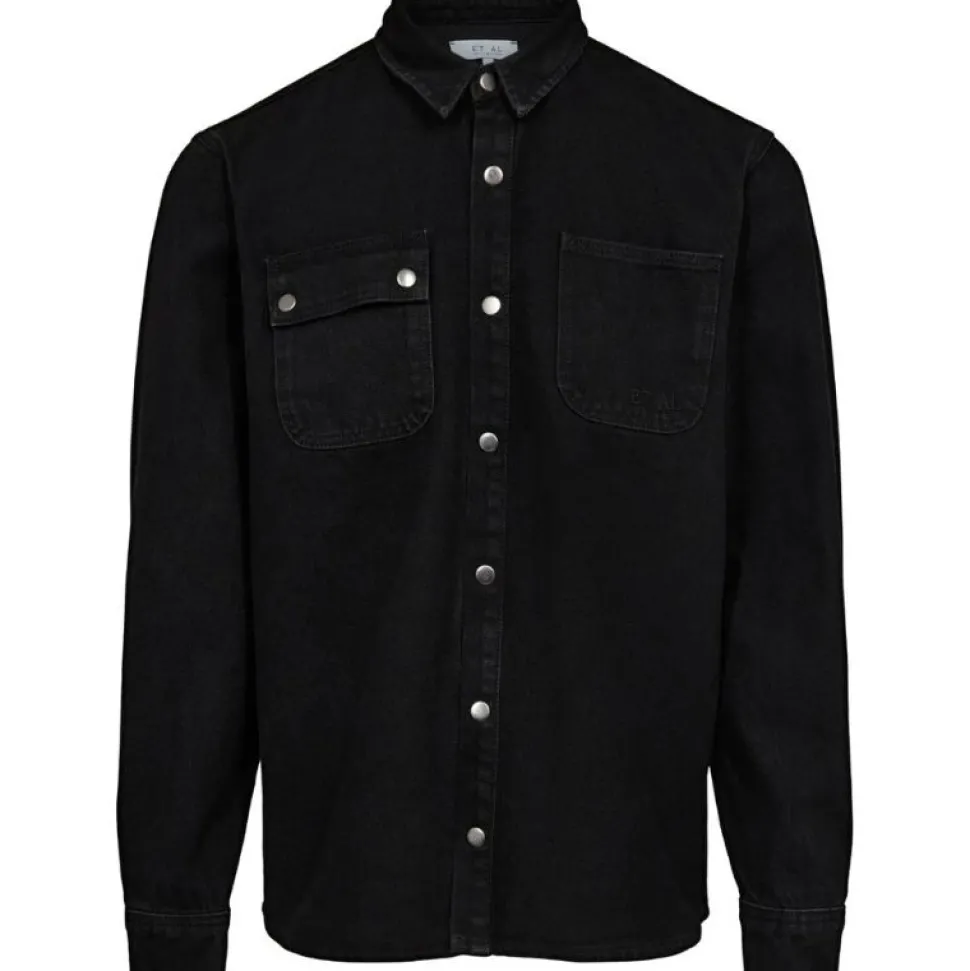 ET AL Worker Denim Shirt Black
