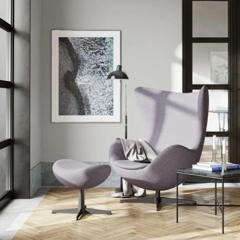 Fritz Hansen 3316 Ægget Lænestol Stof