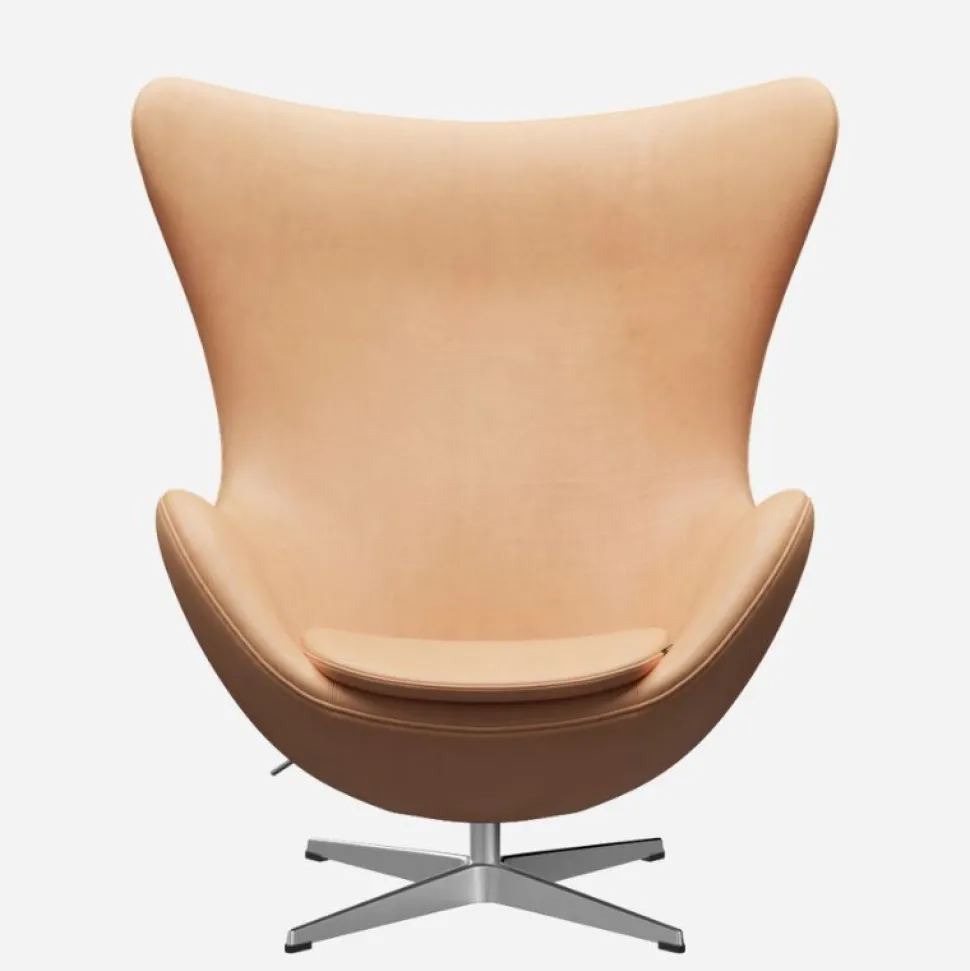 Fritz Hansen 3316 Ægget Natural Læder