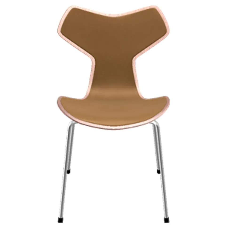 Fritz Hansen 3130 Grand Prix Stol Forsidepolstret Læder
