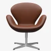 Fritz Hansen 3320 Svanen Aura Læder
