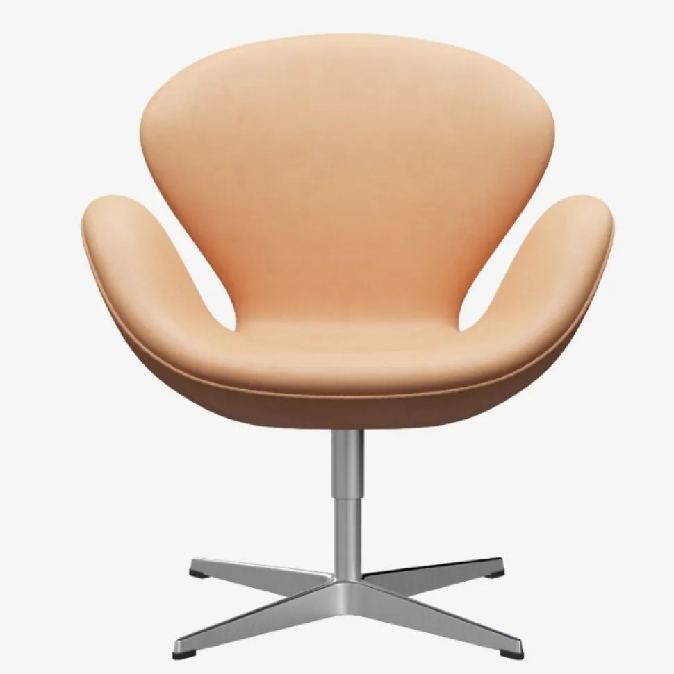 Fritz Hansen 3320 Svanen Natural Læder