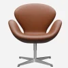 Fritz Hansen 3320 Svanen Valnød Essential Læder