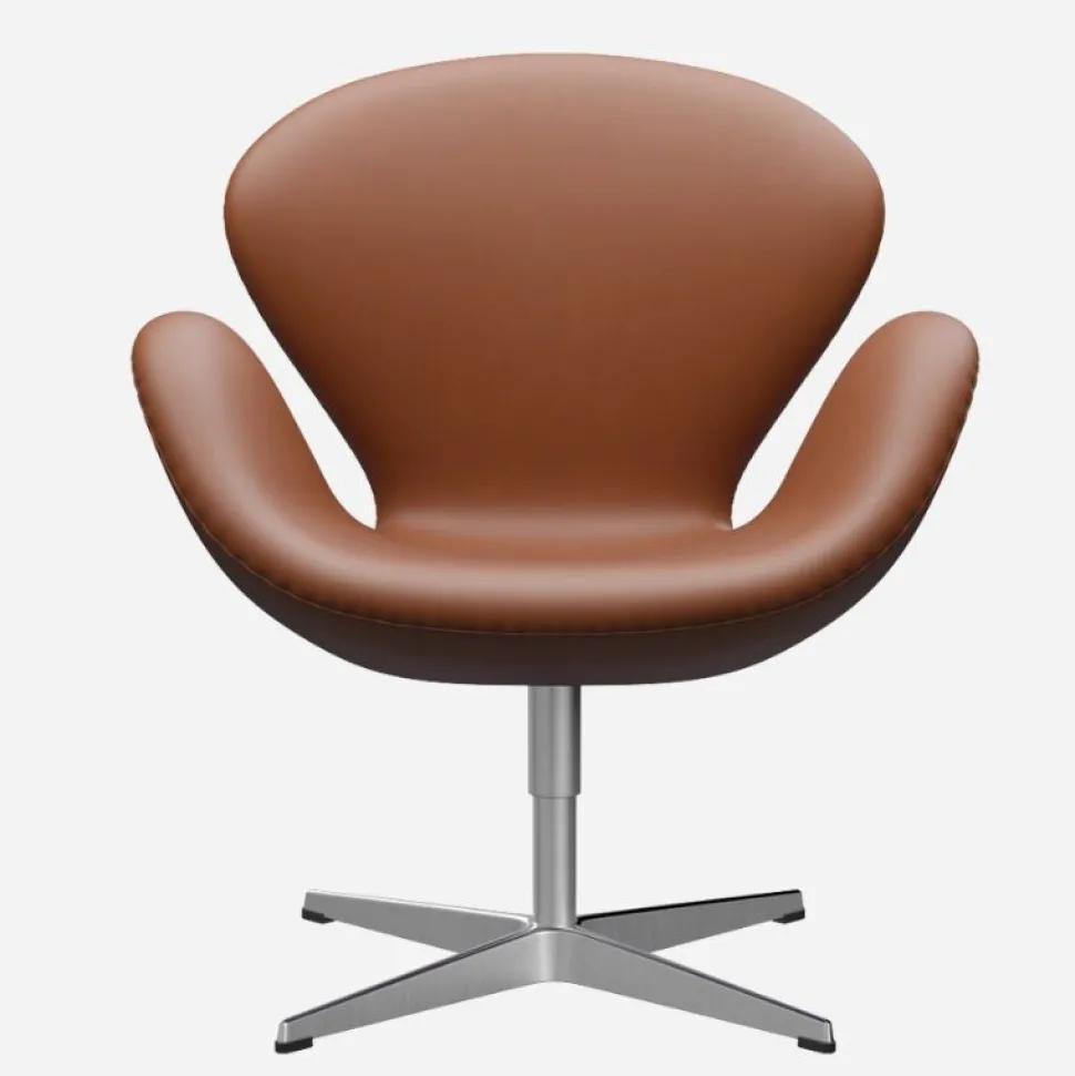 Fritz Hansen 3320 Svanen Valnød Essential Læder