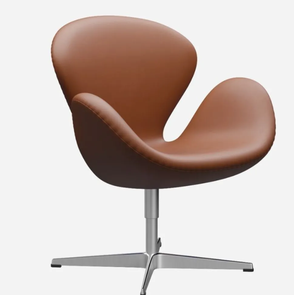 Fritz Hansen 3320 Svanen Valnød Essential Læder