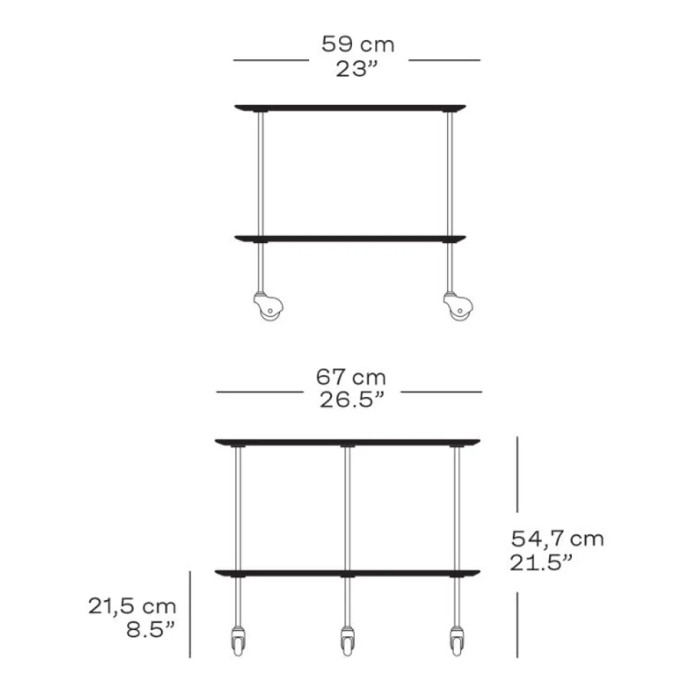 Fritz Hansen AJ Trolley Valnød