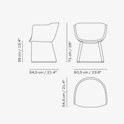 Fritz Hansen CM231 Monolit Lounge Chair Vidar 972 / Natur Læder