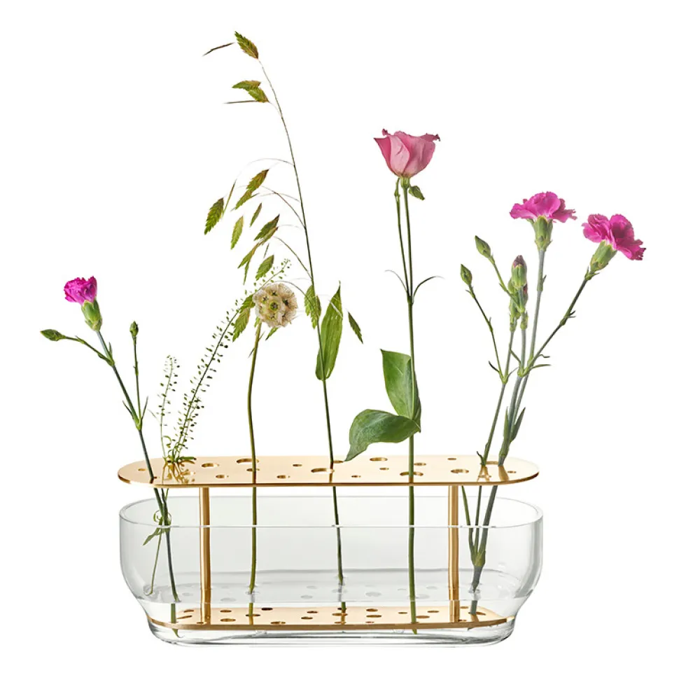 Fritz Hansen Ikebana Vase Lang Messing
