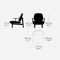 Fritz Hansen JH97 Fred Lænestol Essential Læder