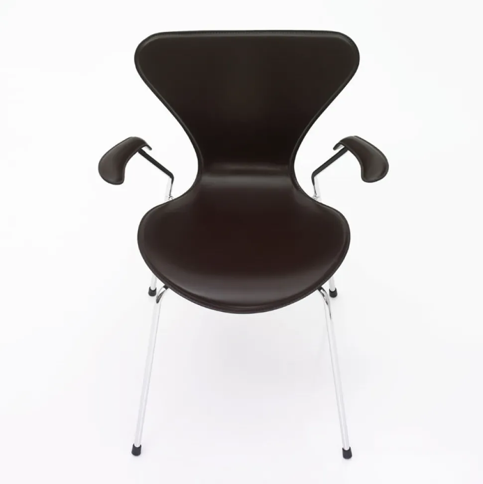 Fritz Hansen Serie 7 Armstol Fuldpolstret Læder