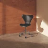 Fritz Hansen Serie 7 Drejestol Fuldpolstret Læder