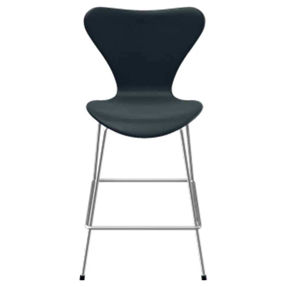 Fritz Hansen Serie 7 Lav Barstol Læder