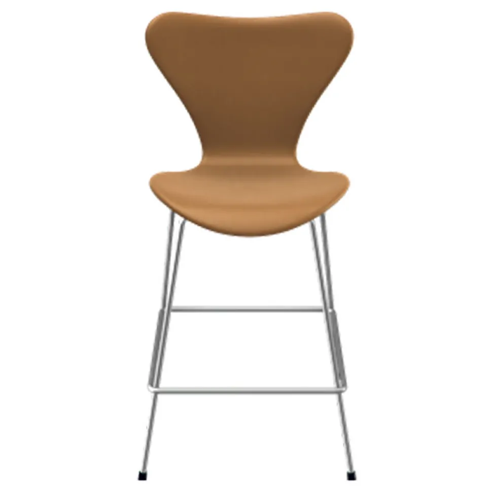 Fritz Hansen Serie 7 Lav Barstol Læder