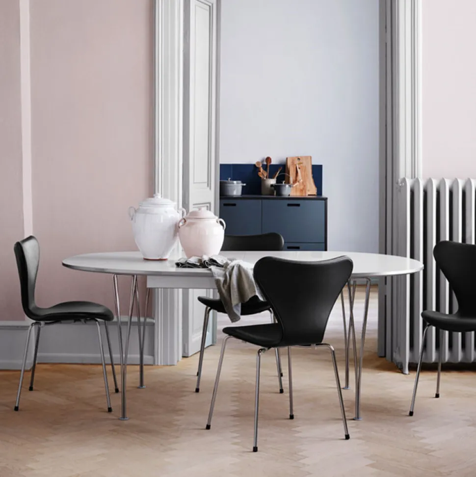 Fritz Hansen Super-Ellipse Bord Med Udtræk B619