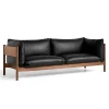 Hay Arbour 3-Pers. Sofa Olieret Valnød & Sort Nevada Læder