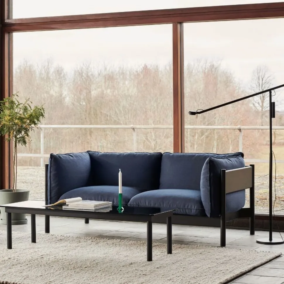 Hay Arbour 2-Pers. Sofa Sortlakeret & Steelcut Trio 796