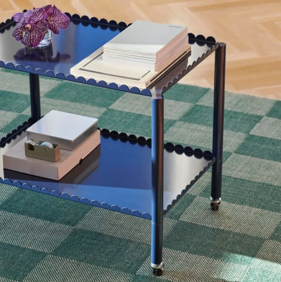 Hay Arcs Trolley Low Steel Blue