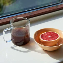 HAY Glass Coffee Mug M Clear