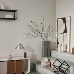 Kristina Dam Studio Grid Wall Shelf Black