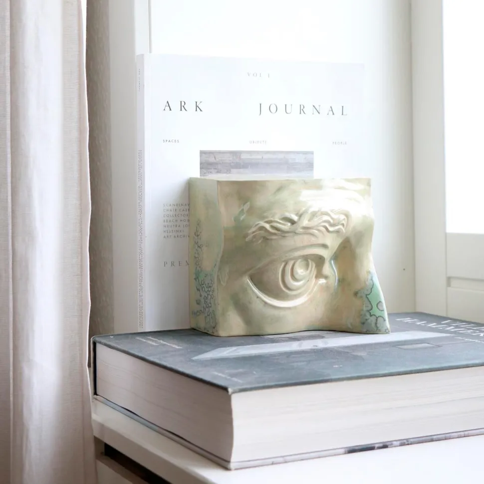Laoru Laoru Bookend Right Eye Crystal Green