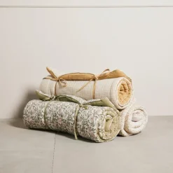 Lene Bjerre Design Ivenne Mattress Ochre/Linen Large