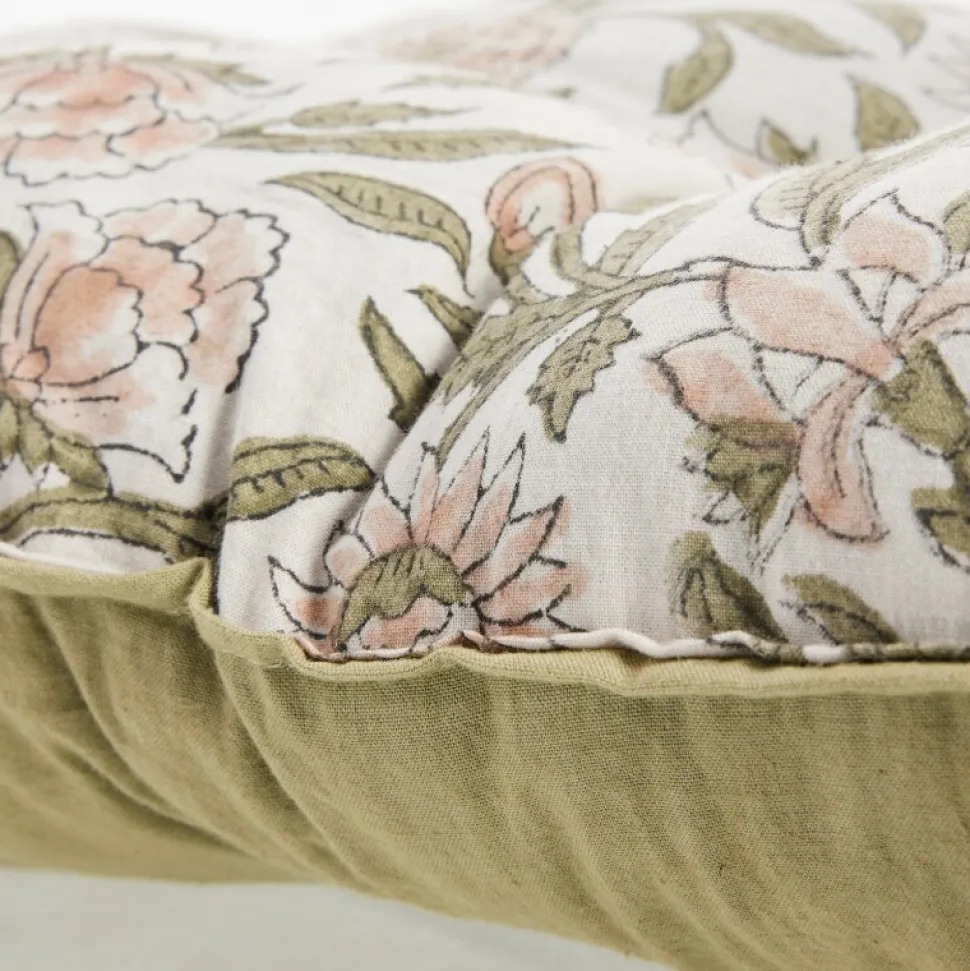 Lene Bjerre Design Ivy Mattress Sage Green/Rose Large