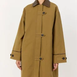 Leveté Room Maggie 2 Coat Dark Green