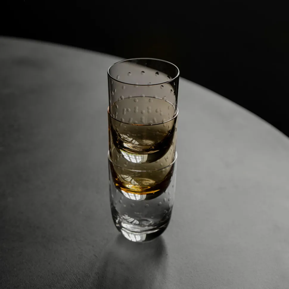 Louise Roe Crystal Soda Glass Blue