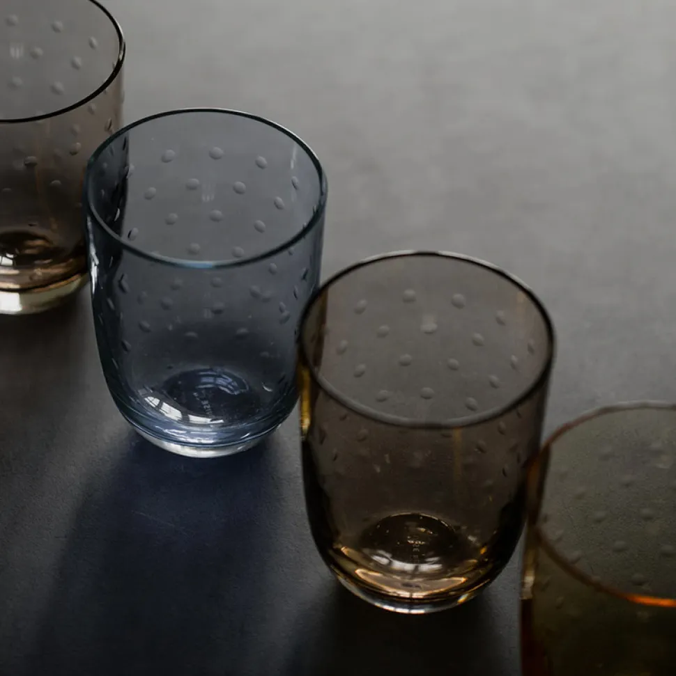 Louise Roe Crystal Soda Glass Blue