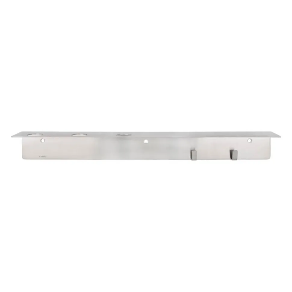 Meraki Bottle Hanger With Hooks Brushed Silver