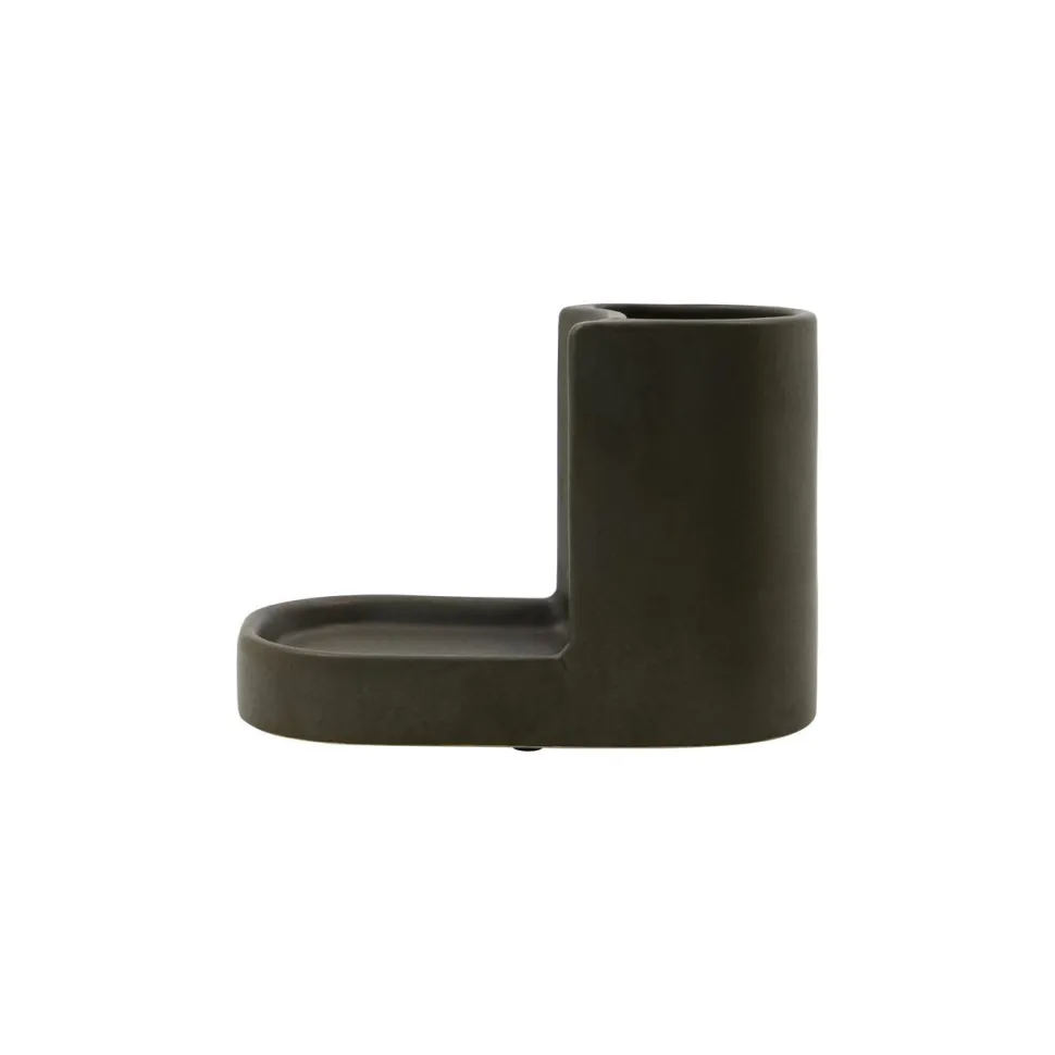 Meraki Brush & Soap Holder Datura Dark Grey Small